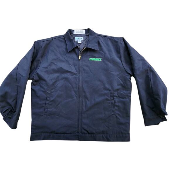 TERMINIX MENS BLACK COAT JACKET SIZE LG WORK EMPLOYEE EMBROIDERED UNIFORM LINED - Picture 1 of 11